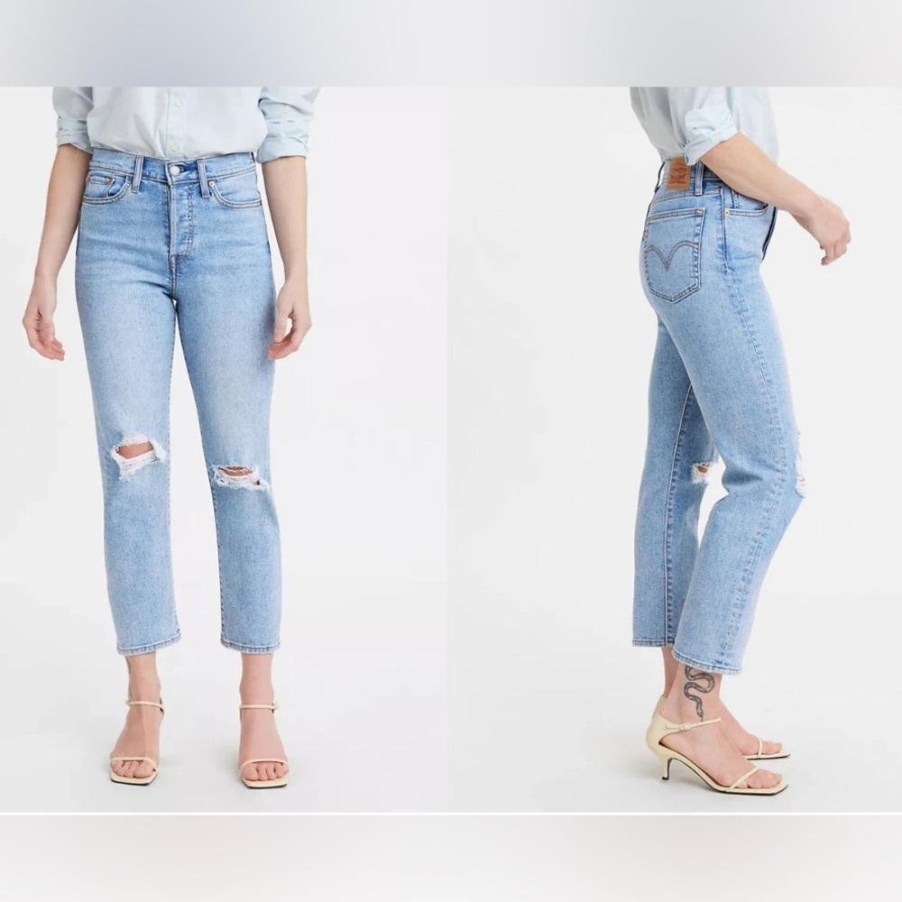 Levi's Women's High-Rise Wedgie Straight Cropped Jeans Size 28